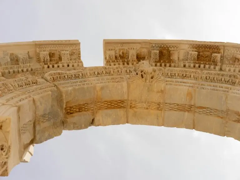 The arch of Temple of Hadrian at Ephesus