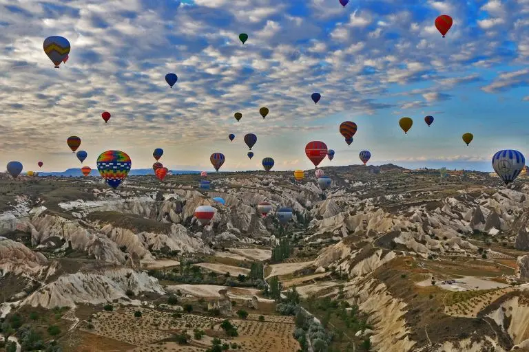 Cappadocia balloons in the sky